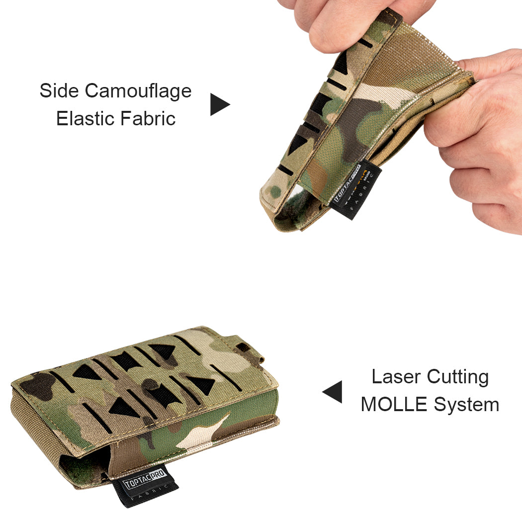 Toptacpro 5.56mm Single Magazine Pouch Laser Cut for M4 AR 5.56 Magazines 8514