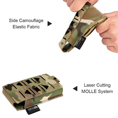 Toptacpro 5.56mm Single Magazine Pouch Laser Cut for M4 AR 5.56 Magazines 8514