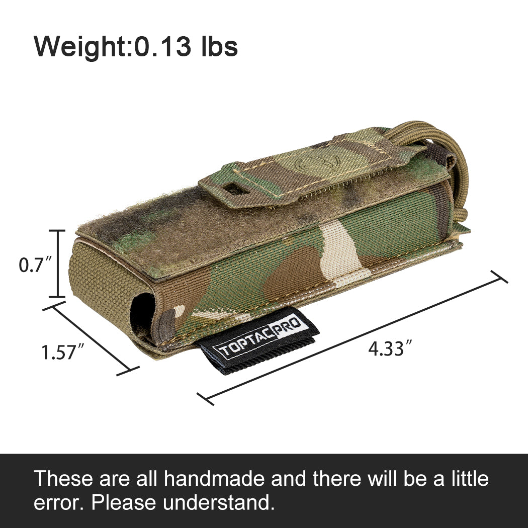 TOPTACPRO Tactical Single Magazine Pouch M1911 92F 9mm .40S&M Laser Cut MOLLE 8516