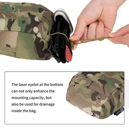 TOPTACPRO Tactical Utility MOLLE Pouch Multi-Purpose EDC Gear Bag for Tactical Plate Carrier 8518