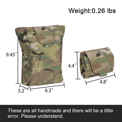TOPTACPRO Foldable Utility MOLLE Dump Pouch Drawstring Mag Storage Pouch 8520