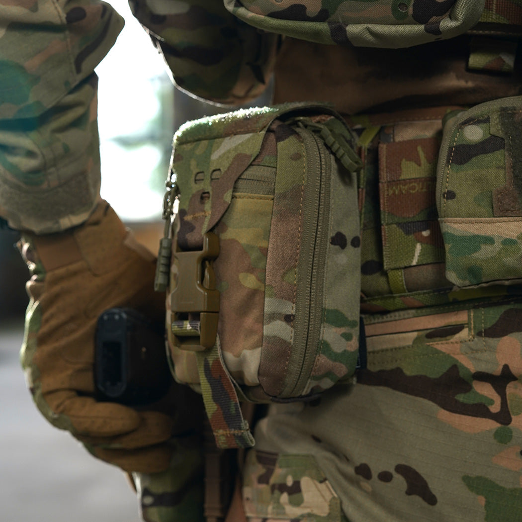 TOPTACPRO Tactical Rip Away IFAK Medical Pouch MOLLE First Aid Utility Bag 8521