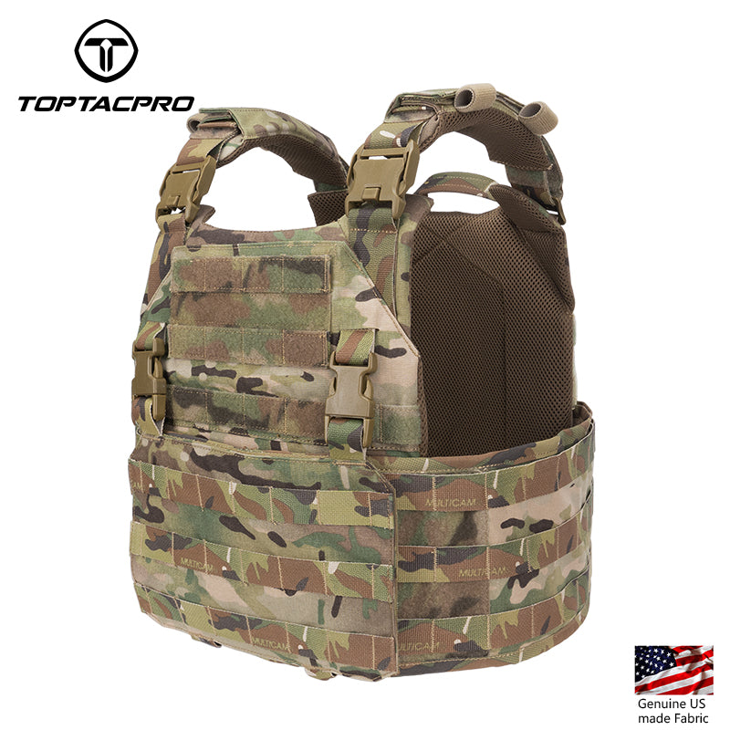 Toptacpro Tactical Plate Carrie Quick Release MOLLE Military Combat Vest 8302