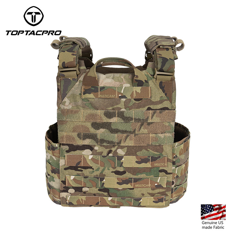 Toptacpro Tactical Plate Carrie Quick Release MOLLE Military Combat Vest 8302