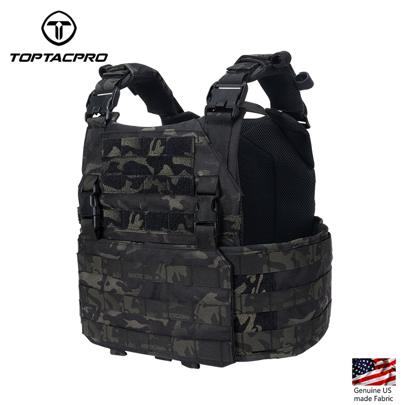 Toptacpro Tactical Plate Carrie Quick Release MOLLE Military Combat Vest 8302