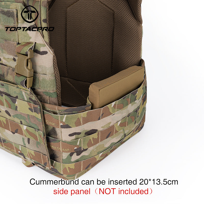 Toptacpro Tactical Plate Carrie Quick Release MOLLE Military Combat Vest 8302