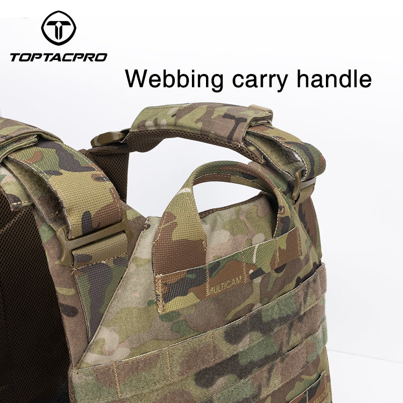 Toptacpro Tactical Plate Carrie Quick Release MOLLE Military Combat Vest 8302