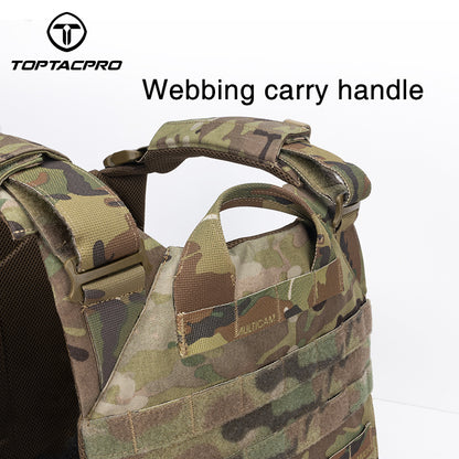 Toptacpro Tactical Plate Carrie Quick Release MOLLE Military Combat Vest 8302