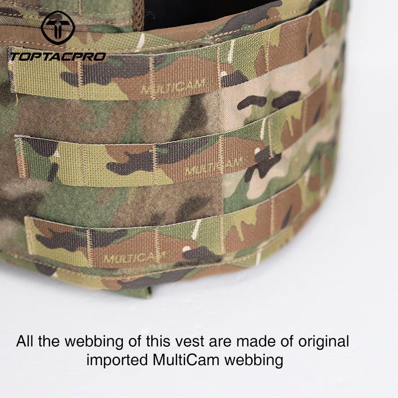 Toptacpro Tactical Plate Carrie Quick Release MOLLE Military Combat Vest 8302