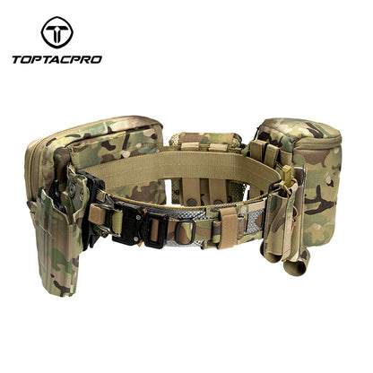 TOPTACPRO 2" Tegris Tactical Battle Belt with Cobra Buckle Laser Cut MOLLE Belt 8402