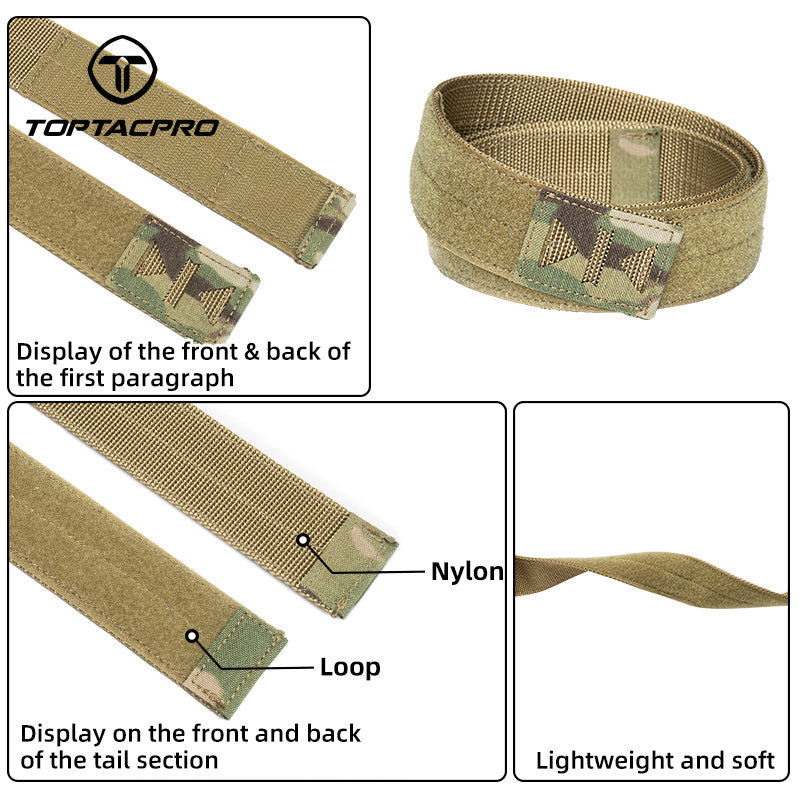 TOPTACPRO 2" Tegris Tactical Battle Belt with Cobra Buckle Laser Cut MOLLE Belt 8402