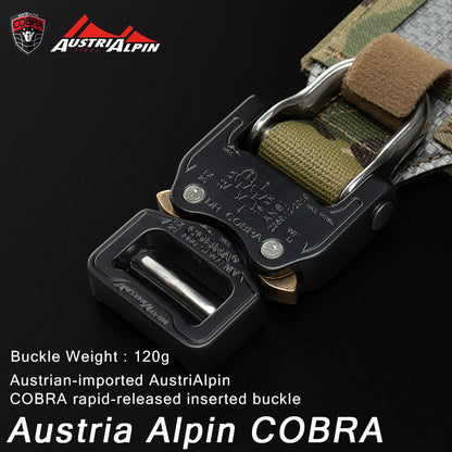 TOPTACPRO 2" Tegris Tactical Battle Belt with Cobra Buckle Laser Cut MOLLE Belt 8402