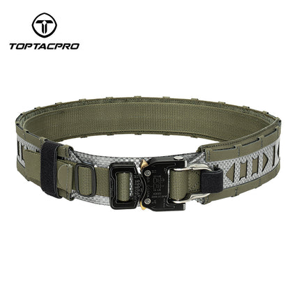TOPTACPRO 2" Tegris Tactical Battle Belt with Cobra Buckle Laser Cut MOLLE Belt 8402