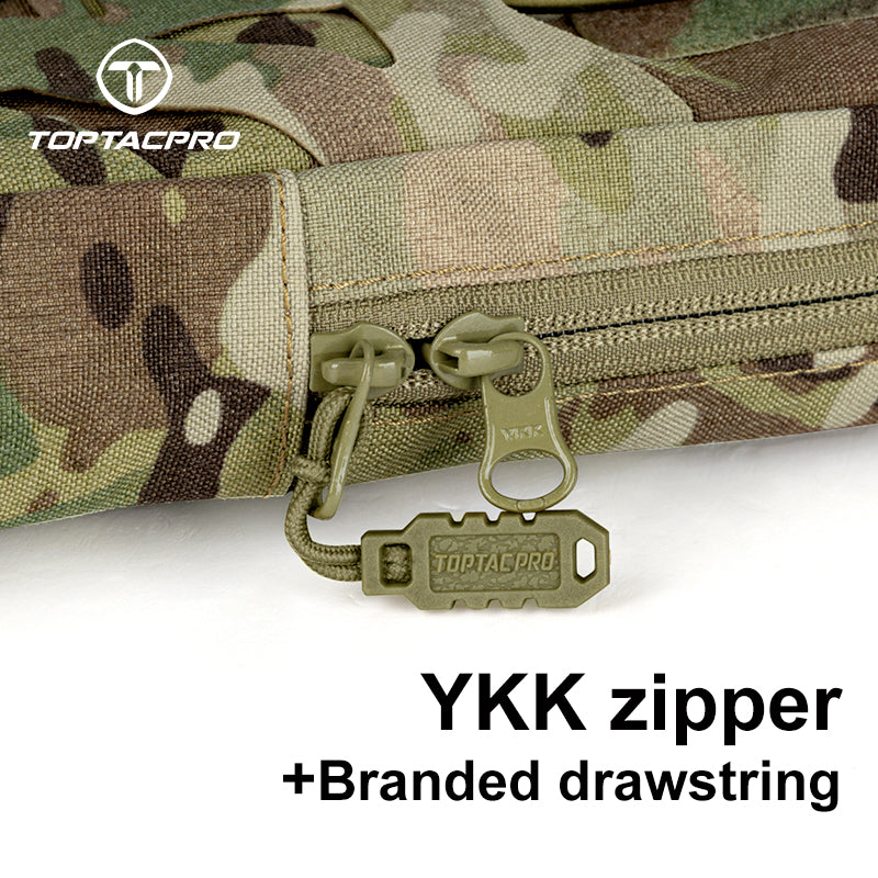 TOPTACPRO Hydration Pouch with 1L Water Bladder Laser Cut MOLLE Water Carrier Pouch 8504