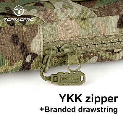TOPTACPRO Hydration Pouch with 1L Water Bladder Laser Cut MOLLE Water Carrier Pouch 8504