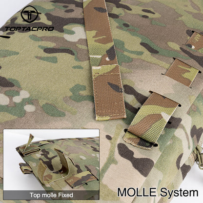 TOPTACPRO 2L Tactical Hydration Pouch Laser Cut MOLLE Water Carrier Bag 8505