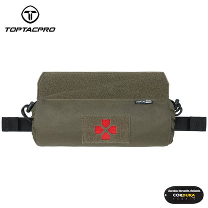 TOPTACPRO Tactical Medical Pouch Quick-Release Horizontal Emergency First Aid Kit Bag 8507