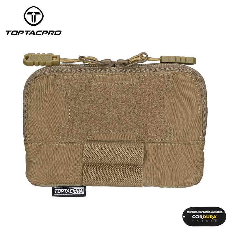 Toptacpro Tactical Admin Pouch Molle Utility Organizer Pocket with YKK Zipper for Vest Belt 8510