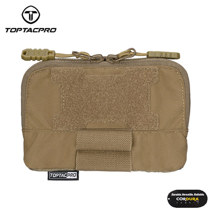 Toptacpro Tactical Admin Pouch Molle Utility Organizer Pocket with YKK Zipper for Vest Belt 8510