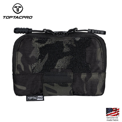 Toptacpro Tactical Admin Pouch Molle Utility Organizer Pocket with YKK Zipper for Vest Belt 8510