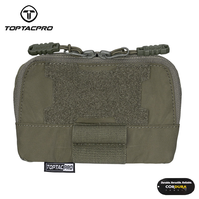 Toptacpro Tactical Admin Pouch Molle Utility Organizer Pocket with YKK Zipper for Vest Belt 8510