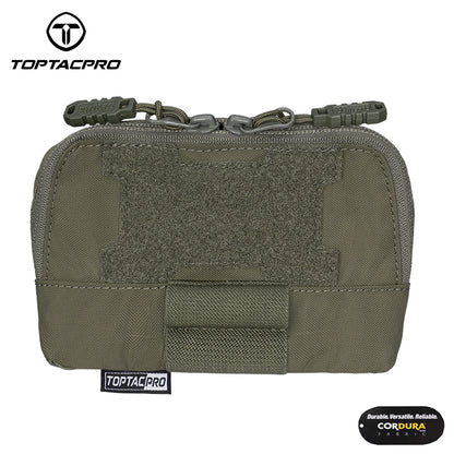 Toptacpro Tactical Admin Pouch Molle Utility Organizer Pocket with YKK Zipper for Vest Belt 8510