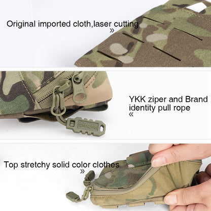 Toptacpro Tactical Admin Pouch Molle Utility Organizer Pocket with YKK Zipper for Vest Belt 8510