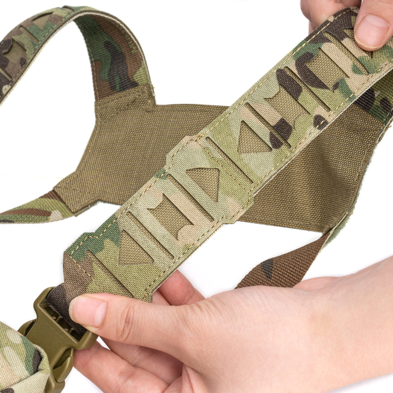 TOPTACPRO Tactical Chest Rig Chest Bag with Removable Harness Strap Laser Cut MOLLE System 8511