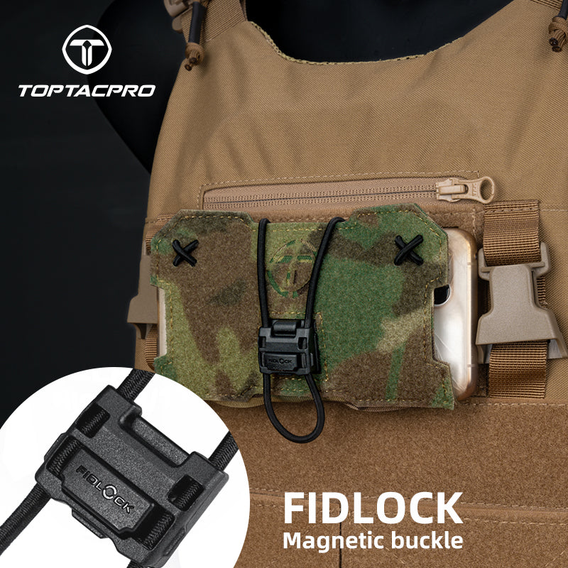 Toptacpro Molle Phone Mount Panel Phone Holder for Outdoor MOLLE Plate Carrier 8512