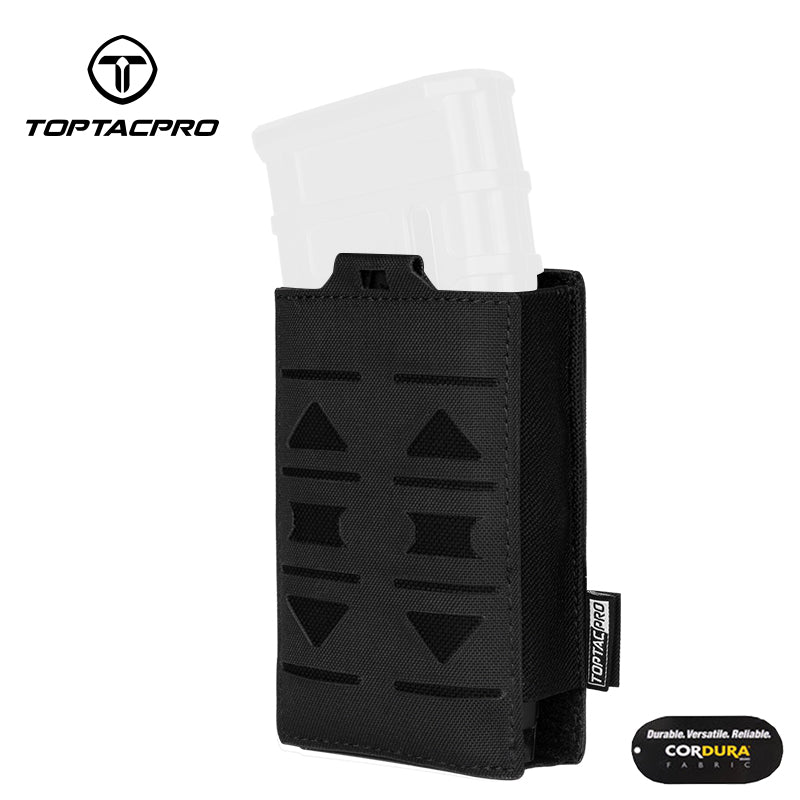 Toptacpro 5.56mm Single Magazine Pouch Laser Cut for M4 AR 5.56 Magazines 8514