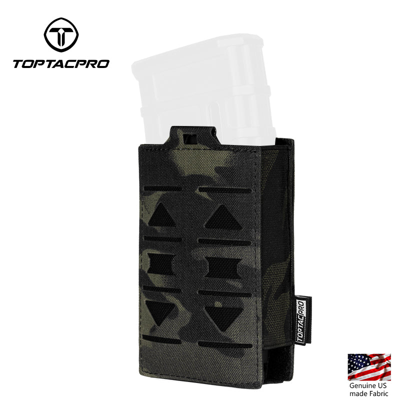 Toptacpro 5.56mm Single Magazine Pouch Laser Cut for M4 AR 5.56 Magazines 8514