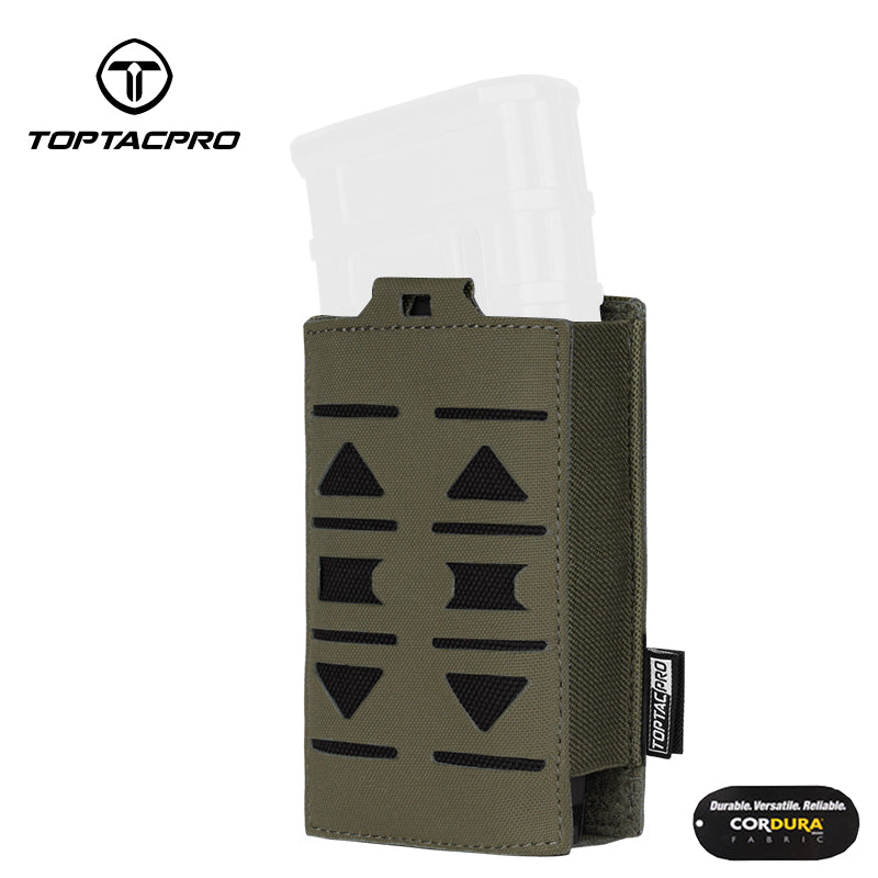 Toptacpro 5.56mm Single Magazine Pouch Laser Cut for M4 AR 5.56 Magazines 8514