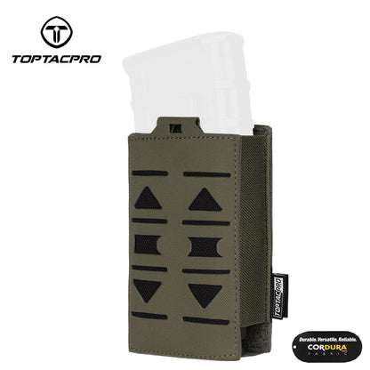 Toptacpro 5.56mm Single Magazine Pouch Laser Cut for M4 AR 5.56 Magazines 8514