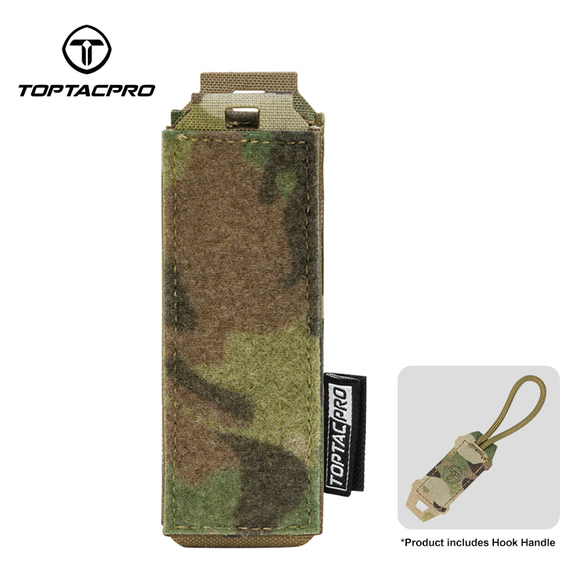TOPTACPRO Tactical Single Magazine Pouch M1911 92F 9mm .40S&M Laser Cut MOLLE 8516