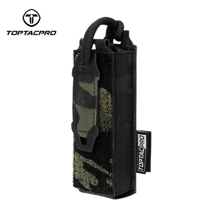 TOPTACPRO Tactical Single Magazine Pouch M1911 92F 9mm .40S&M Laser Cut MOLLE 8516