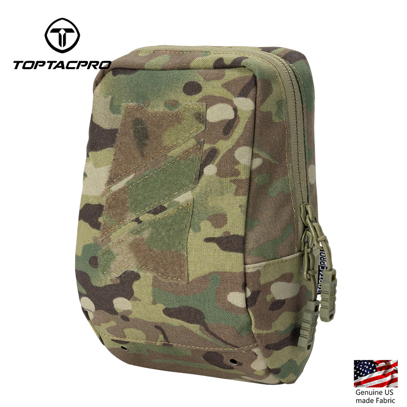 TOPTACPRO Tactical Utility MOLLE Pouch Multi-Purpose EDC Gear Bag for Tactical Plate Carrier 8518