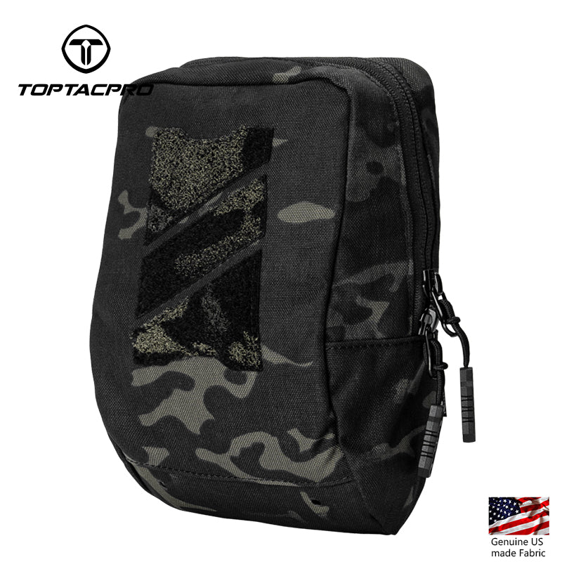 TOPTACPRO Tactical Utility MOLLE Pouch Multi-Purpose EDC Gear Bag for Tactical Plate Carrier 8518