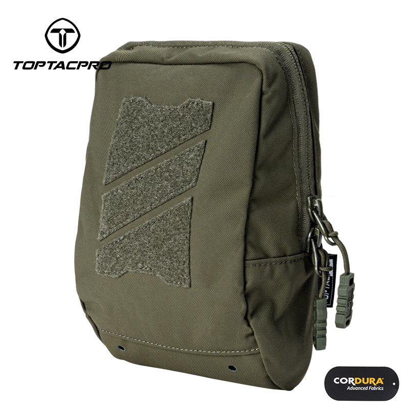 TOPTACPRO Tactical Utility MOLLE Pouch Multi-Purpose EDC Gear Bag for Tactical Plate Carrier 8518