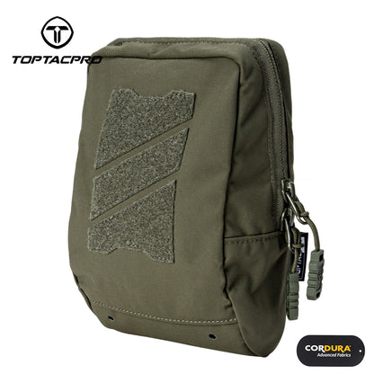 TOPTACPRO Tactical Utility MOLLE Pouch Multi-Purpose EDC Gear Bag for Tactical Plate Carrier 8518