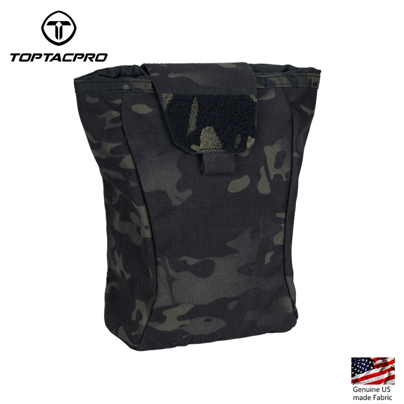 TOPTACPRO Foldable Utility MOLLE Dump Pouch Drawstring Mag Storage Pouch 8520