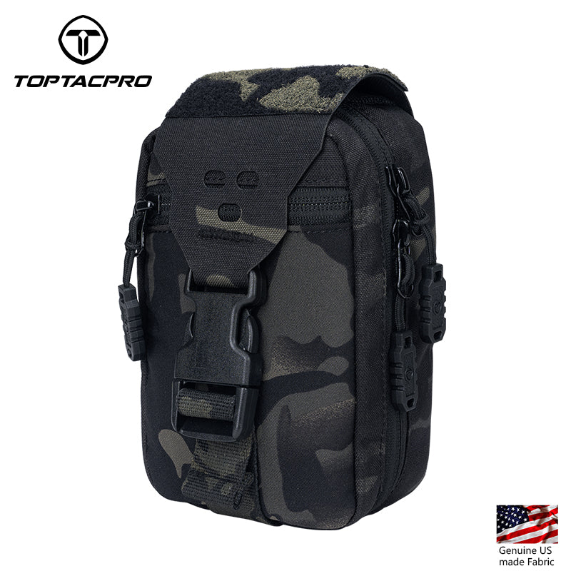 TOPTACPRO Tactical Rip Away IFAK Medical Pouch MOLLE First Aid Utility Bag 8521