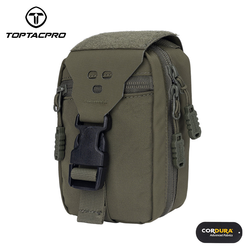 TOPTACPRO Tactical Rip Away IFAK Medical Pouch MOLLE First Aid Utility Bag 8521