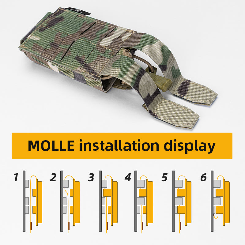 TOPTACPRO 556 Magazine Pouch Mag Holder with MOLLE 8527