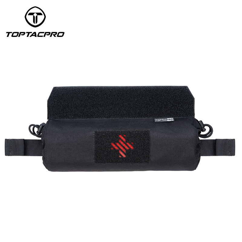TOPTACPRO Tactical Roll Up Medical Pouch Quick Pull First Aid Kit Pouch for Vest 8531