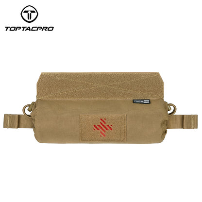 TOPTACPRO Tactical Roll Up Medical Pouch Quick Pull First Aid Kit Pouch for Vest 8531