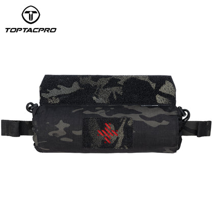 TOPTACPRO Tactical Roll Up Medical Pouch Quick Pull First Aid Kit Pouch for Vest 8531