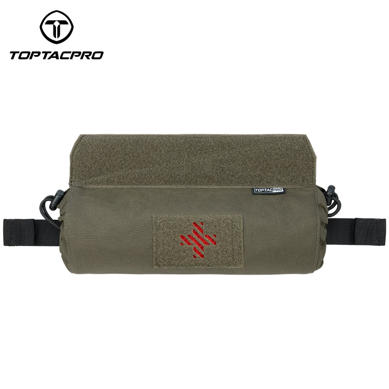 TOPTACPRO Tactical Roll Up Medical Pouch Quick Pull First Aid Kit Pouch for Vest 8531