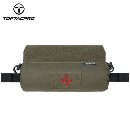 TOPTACPRO Tactical Roll Up Medical Pouch Quick Pull First Aid Kit Pouch for Vest 8531