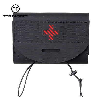 TOPTACPRO Tactical Roll Out Medical Pouch IFAK Pouch for Plate Carrier & Belt 8532