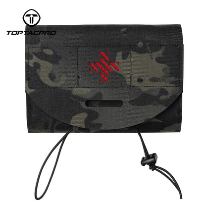 TOPTACPRO Tactical Roll Out Medical Pouch IFAK Pouch for Plate Carrier & Belt 8532